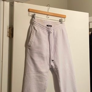 Talentless joggers white size small